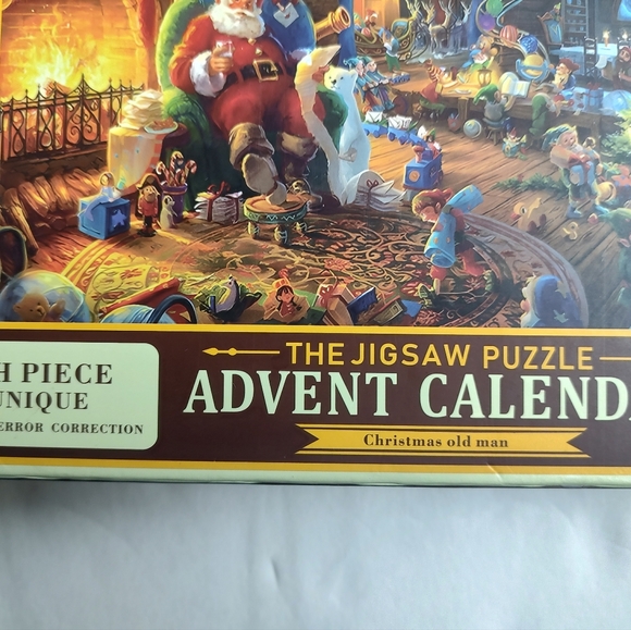Jigsaw Puzzle Advent Calendar 1008 Pieces Puzzle 24 Days Christmas Old Man Santa - Picture 9 of 16